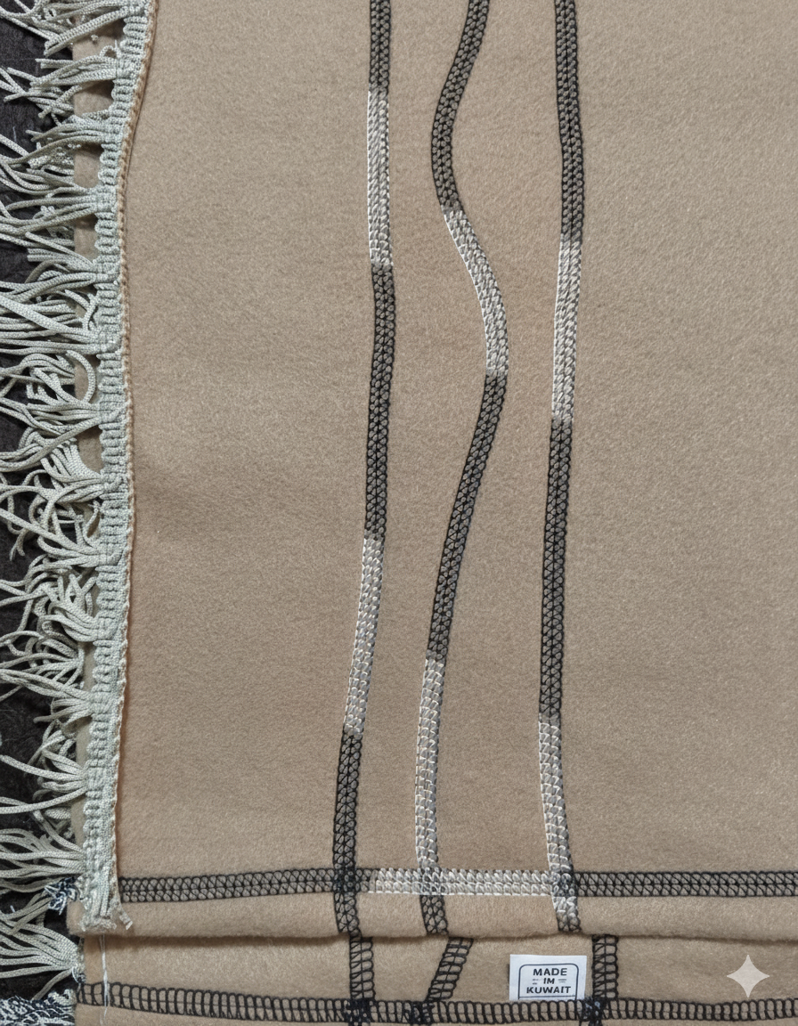 Luxury Camel Winter Fleece Fabric - Made in Kuwait, Imported