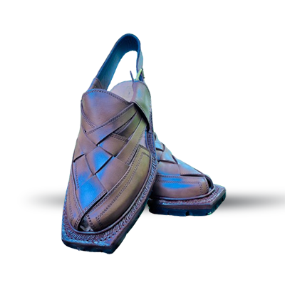 Handmade Narozi Chappal – Double Shade Brown | Pure Leather