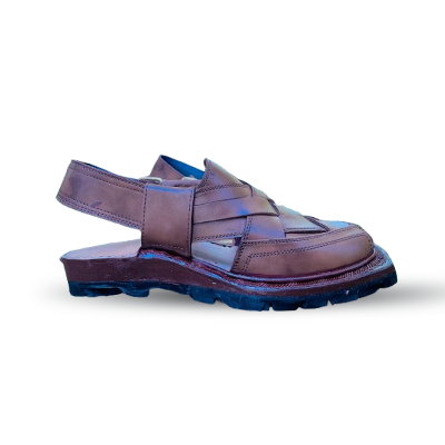 Handmade Narozi Chappal – Double Shade Brown | Pure Leather