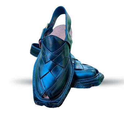 Premium Handmade Narozi Chappal – Pure Leather | Black Edition