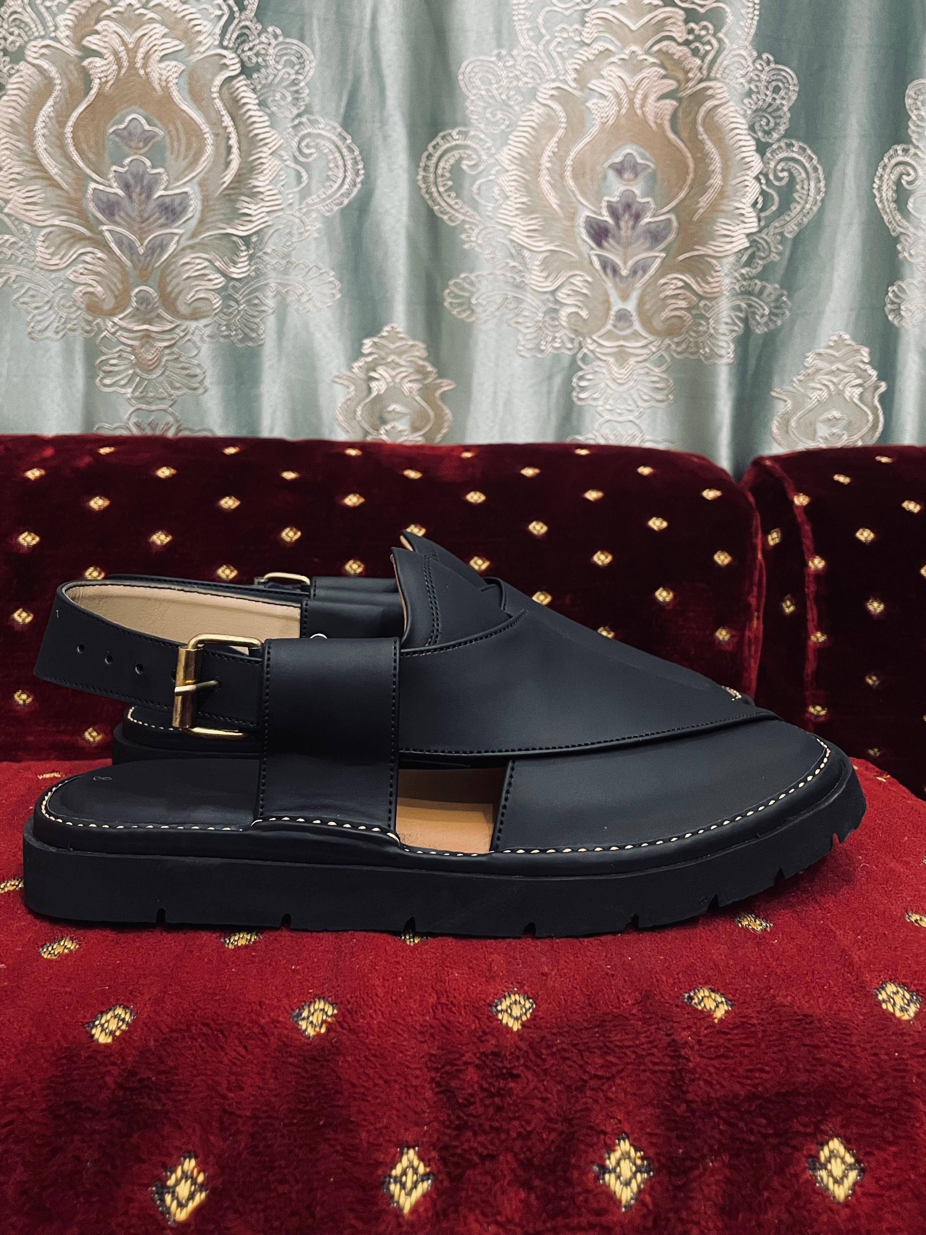 Kaptaan Chappal – Premium Full Leather Peshawari Sandal for Men | High Kurram Leather Handmade Chappal